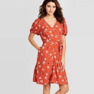 NWT red floral dress